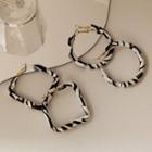 Zebra Print Faux Leather Dangle Earring (various Designs)