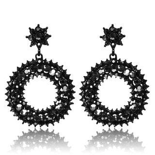 Embellished Hoop Dangle Earring