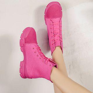 Canvas Stitched High-top Sneakers