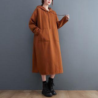 Long-sleeve Pocket Hooded Dress