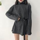 High Neck Long-sleeve Tunic