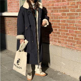 Drawstring Midi Padded Coat