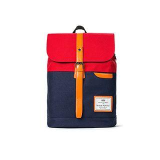 Belted Canvas Panel Backpack