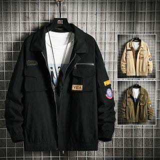 Zip Up Cargo Jacket