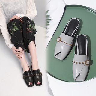 Peep Toe Mules