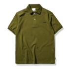 Glasses Embroidered Short Sleeve Polo Shirt
