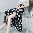 Patterned Maxi A-line Skirt