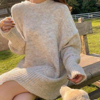 Asymmetric Sweater Dress