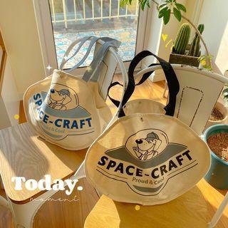 Dog Canvas Shoulder Bag