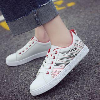 Striped Lace-up Sneakers