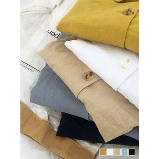 Single-breasted Ramie Jacket