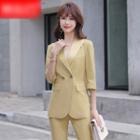 Double Breasted Blazer / Shorts / Set