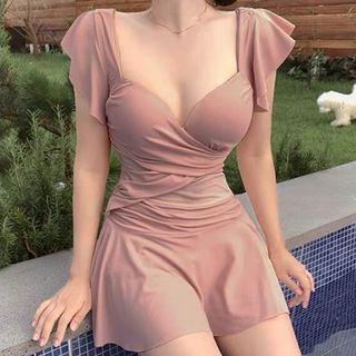 Square Neck Swim Dress