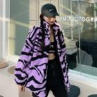 Zebra Print Loose-fit Jacket