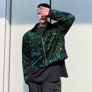 Long-sleeve Sequined Jacket