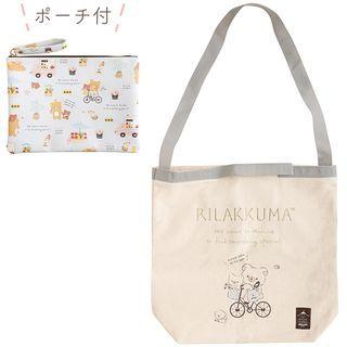 San-x Rilakkuma 2 Way Tote Bag With Pouch One Size