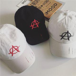 Embroidered Distressed Cap