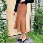 Paneled Long Mermaid Skirt