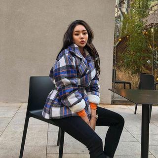 Checked Padded Jacket