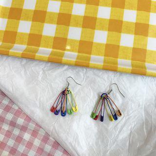 Pin Earring 1 Pair - As Shown In Figure - One Size