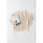 Round-neck Drop-shoulder Cardigan