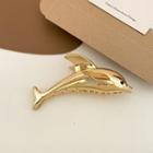 Dolphin Alloy Hair Clamp Gold - One Size