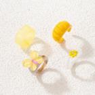 Set Of 4: Ring Set Of 4 - 21171 - Yellow - One Size