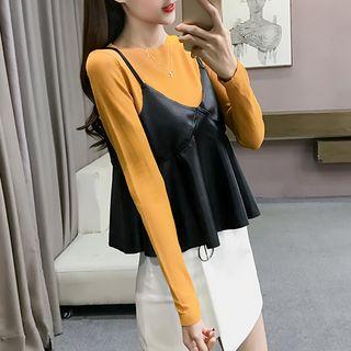 Set: Knit Pullover + Camisole Top