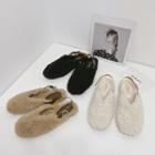 Fleece Slingback Sandals