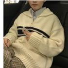 Half-zip Stripe Sweater