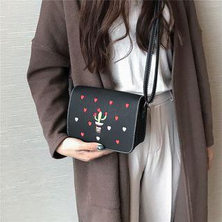 Cactus Faux Leather Shoulder Bag