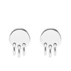 925 Sterling Silver Disc Dangle Earring As Shown In Figure - One Size