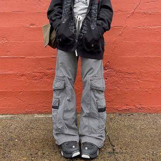 Low Rise Wide Leg Jeans
