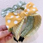 Dotted Bow Gingham Headband