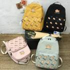 Cartoon Fish Embroidered Backpack