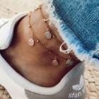 Faux Crystal Alloy Anklet