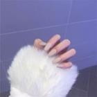 Matte Nail Art False Nail 245 - Khaki - One Size