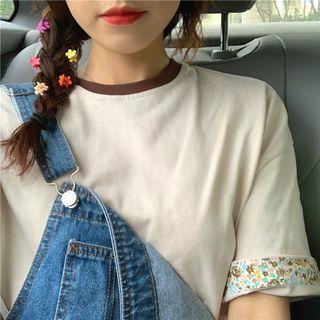 Floral Loose-fit Short-sleeve T-shirt