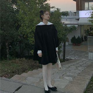 Shirtdress / Puff-sleeve A-line Dress
