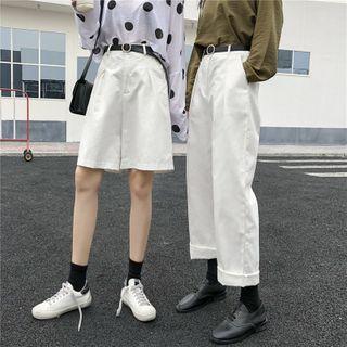Washed Wide-leg Shorts / Pants
