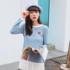 Heart Knit Pullover