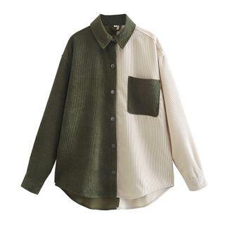 Two-tone Corduroy Shirt
