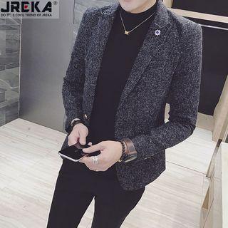 Slim-fit Wool Casual Blazer