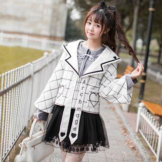 Sailor Collar Hook Closure Jacket