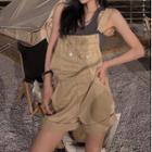 Tank Top / Wide Leg Denim Dungarees