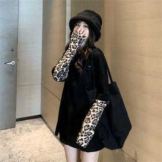 Mock Two Piece Leopard Top