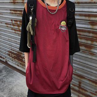 Basketball Embroidered Tank Top