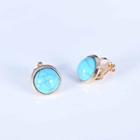 Alloy Clip-on Earring 1 Pair - Blue - One Size