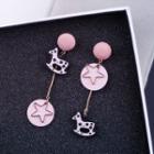 Asymmetric Horse Earring