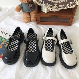 Platform Flower Mary Jane Shoes